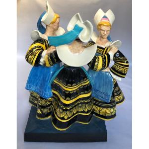 Les fleurs d’ajonc de Pont-Aven -  Robert Micheau-Vernez - Manufacture Henriot - Bretagne