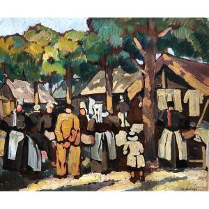 Marché à Concarneau  - Pierre de Belay - Bretagne