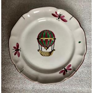 Islettes Plate Depicting The Rise Of The Robert Brothers - Islettes Factory 