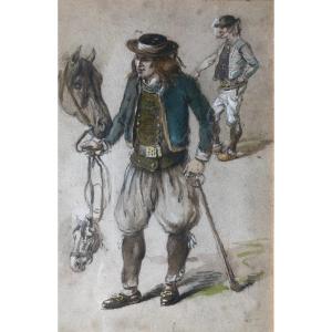 A Breton Man's Study At Pen-baz - Hippolyte Lalaisse - Bretagne
