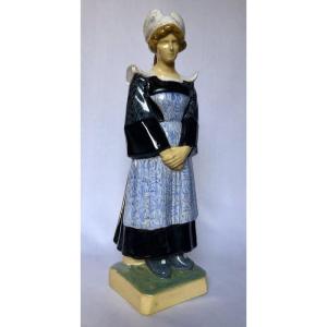 Jeune femme de Pont-Aven de Louis-Henri Nicot - Bretagne