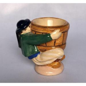 Breton-style Egg Cup By Charles Maillard - Henriot Factory - Brittany