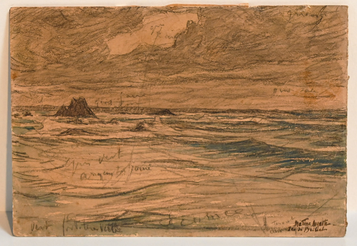 Auguste Matisse. Ile de Bréhat. Dessin