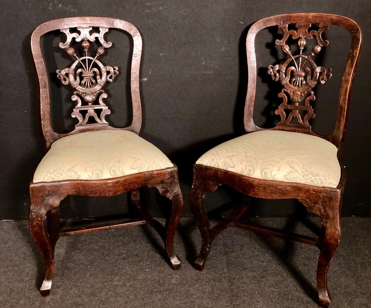 Pair Of Baroque Chairs XVIII-photo-8