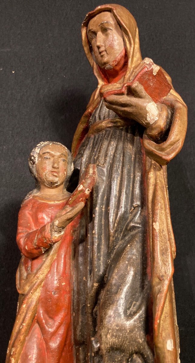 Statue Of Saint Anne XVIIIth Century-photo-2