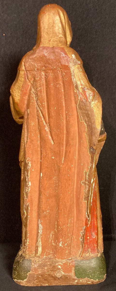 Statue Of Saint Anne XVIIIth Century-photo-4