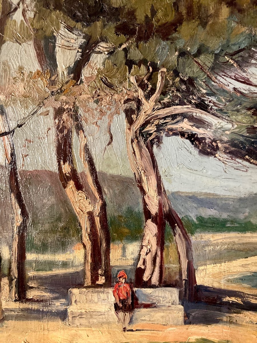 Oil On Canvas From The 1930s-photo-1