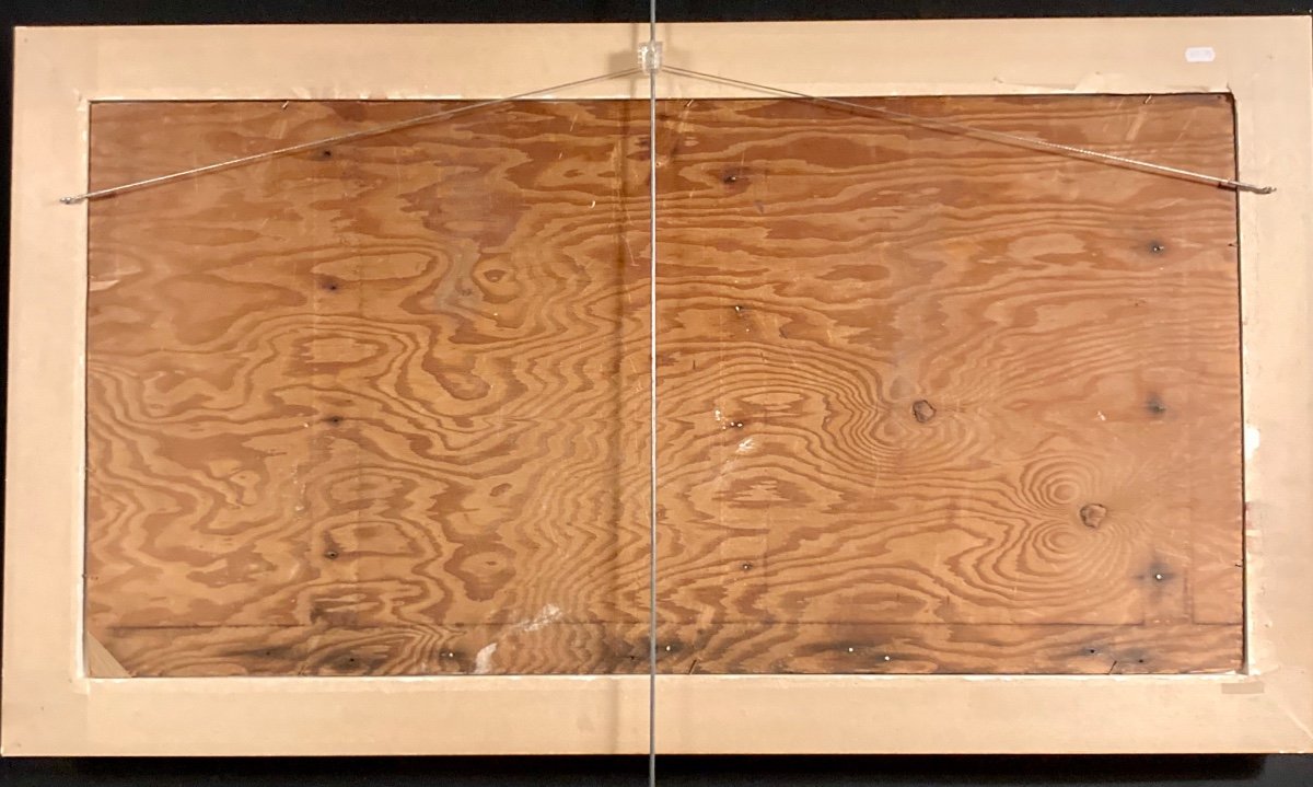 Huile Sur Panneau De Bertrand édouard De Champeaux-photo-2