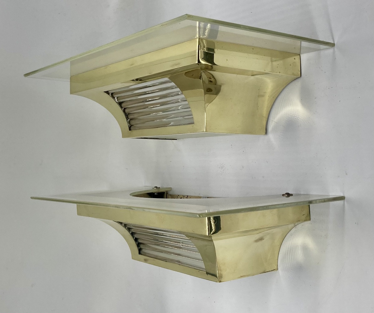 Pair Of Art Deco Wall Lights 