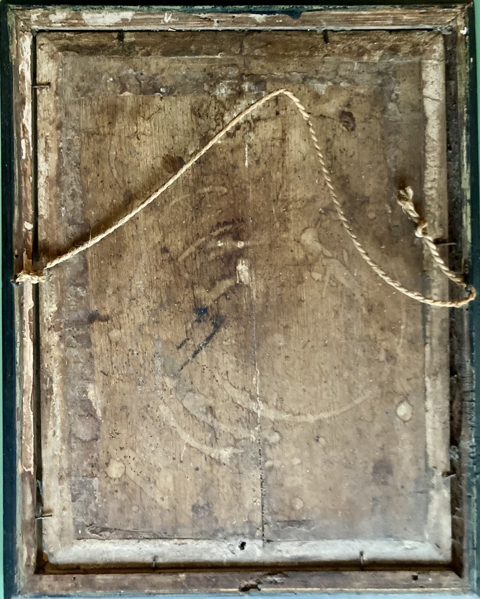 Peinture du XVIII éme siècle  . Le Christ sur la croix -photo-3