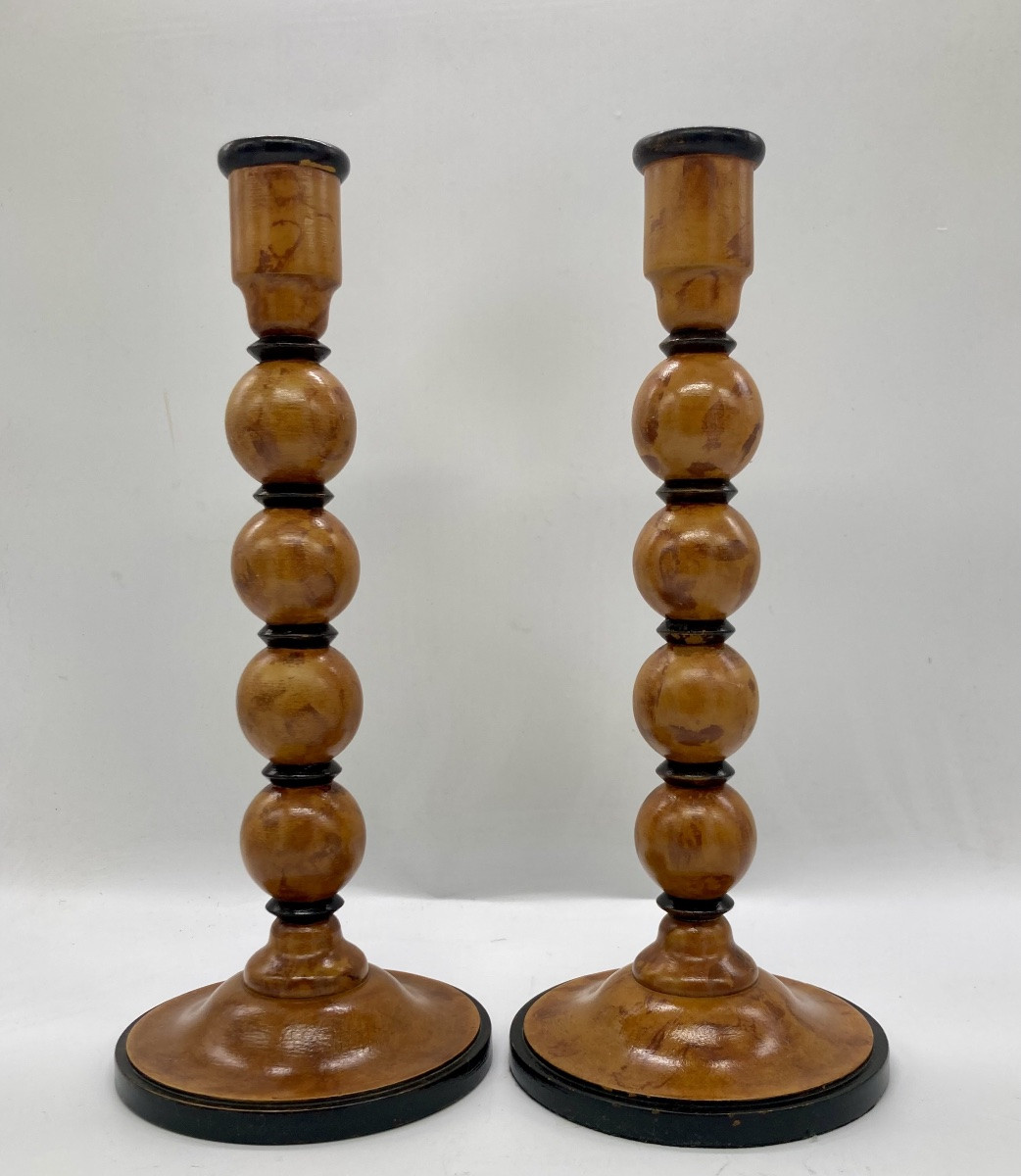 Paire de bougeoirs 1940-photo-3