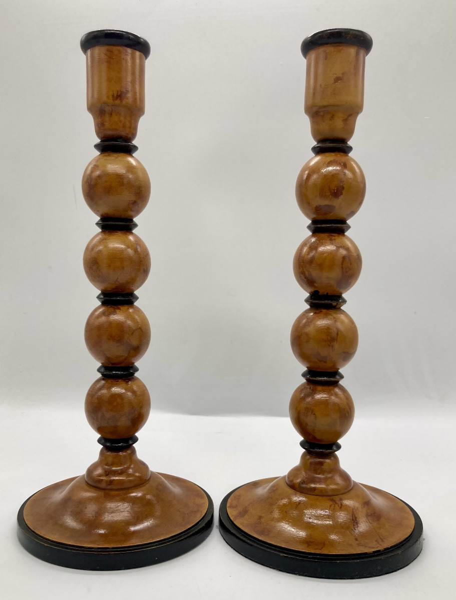 Paire de bougeoirs 1940