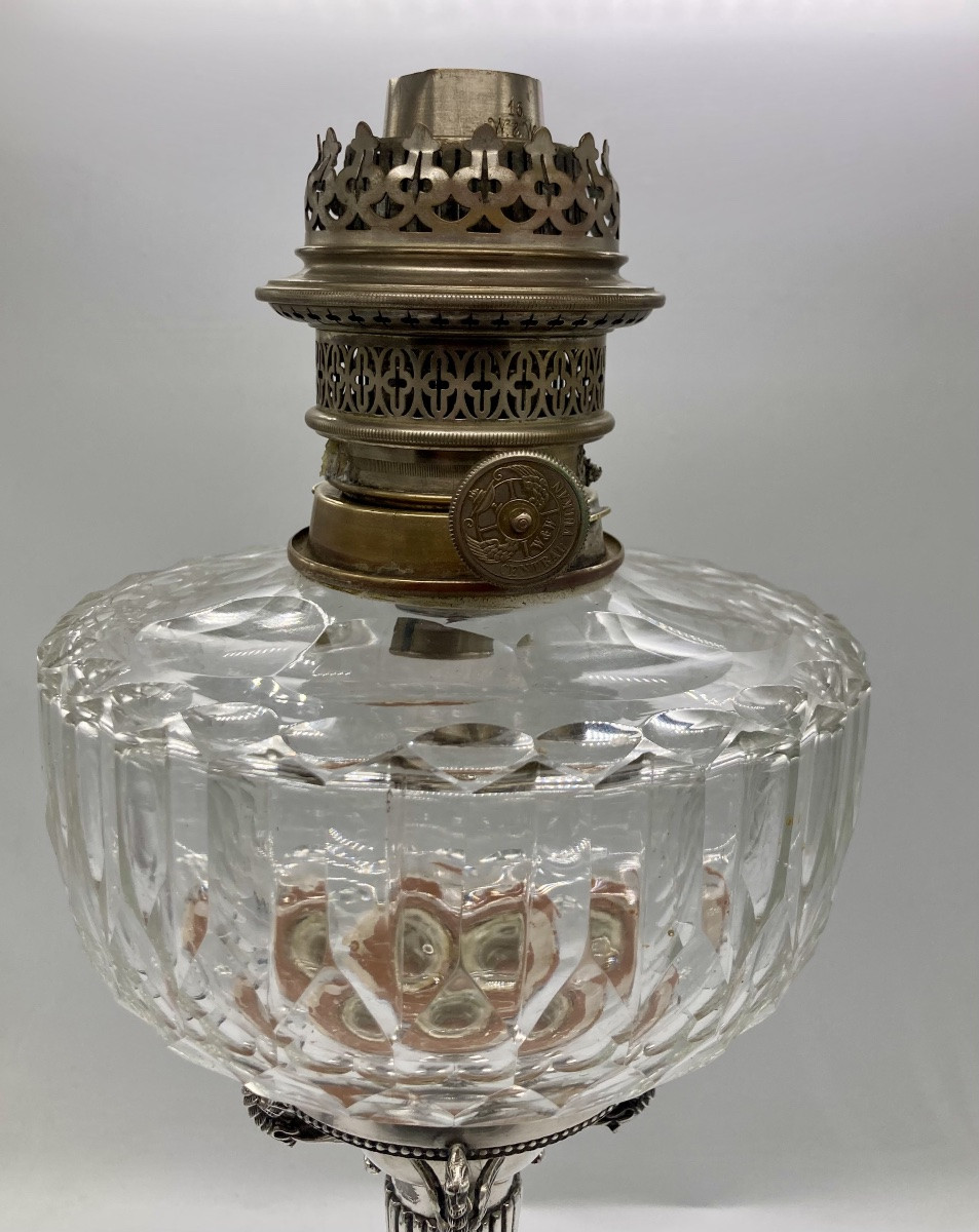 Silver-plated Metal Oil Lamp -photo-4