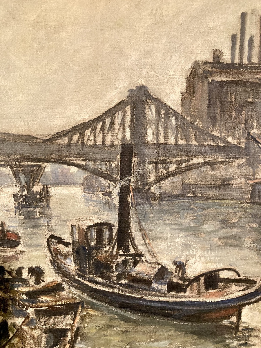 Huile sur toile de Fernand LAVAL-photo-1