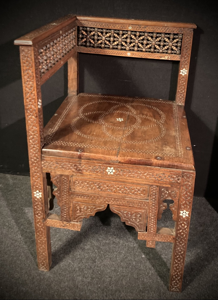 Paire de sièges d’angle Syriens début XX éme siècle -photo-3