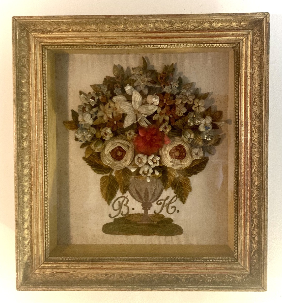 Embroidered Bouquet, 19th Century -photo-2