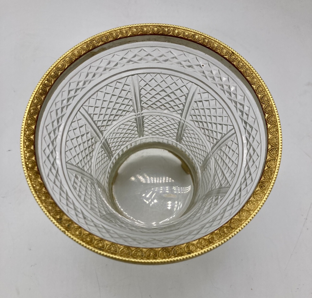 19th Century Cut Crystal Goblet -photo-3