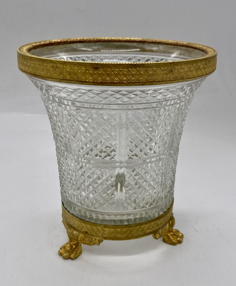 19th Century Cut Crystal Goblet 