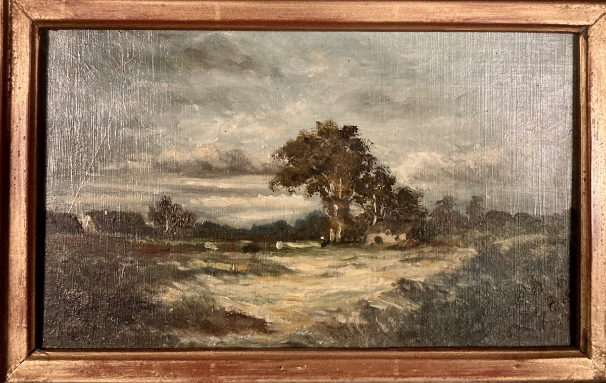 Huile sur panneau de Victor LEMOINE-photo-1