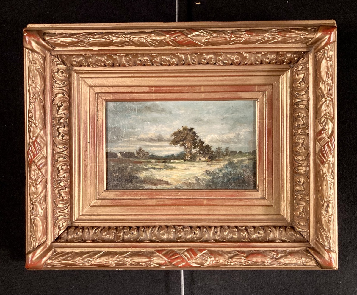 Huile sur panneau de Victor LEMOINE