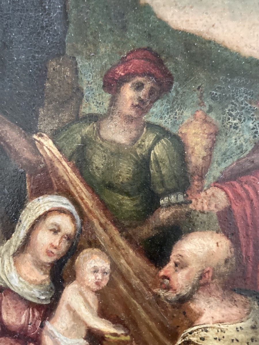 École  Italienne du XVII ème siècle  paire d’huiles sur cuivre -photo-5