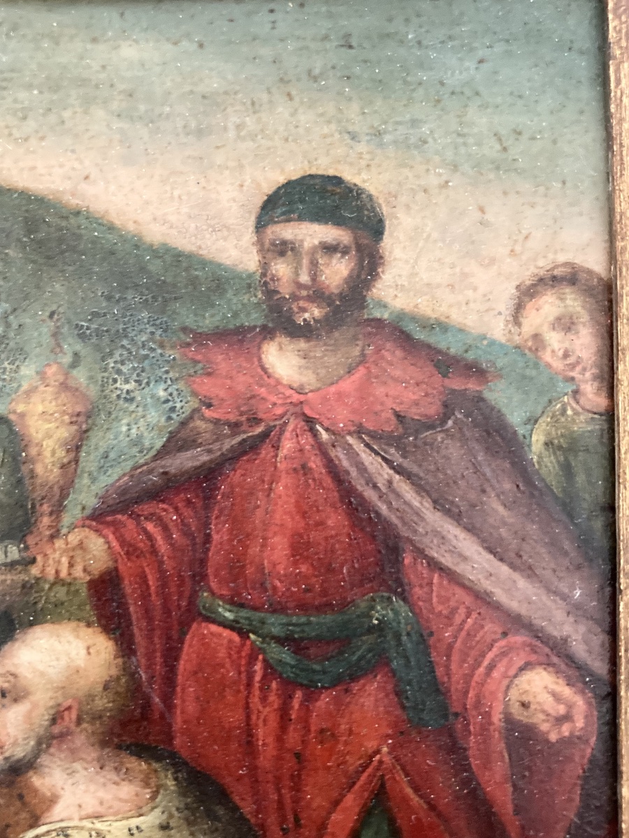 École  Italienne du XVII ème siècle  paire d’huiles sur cuivre -photo-6