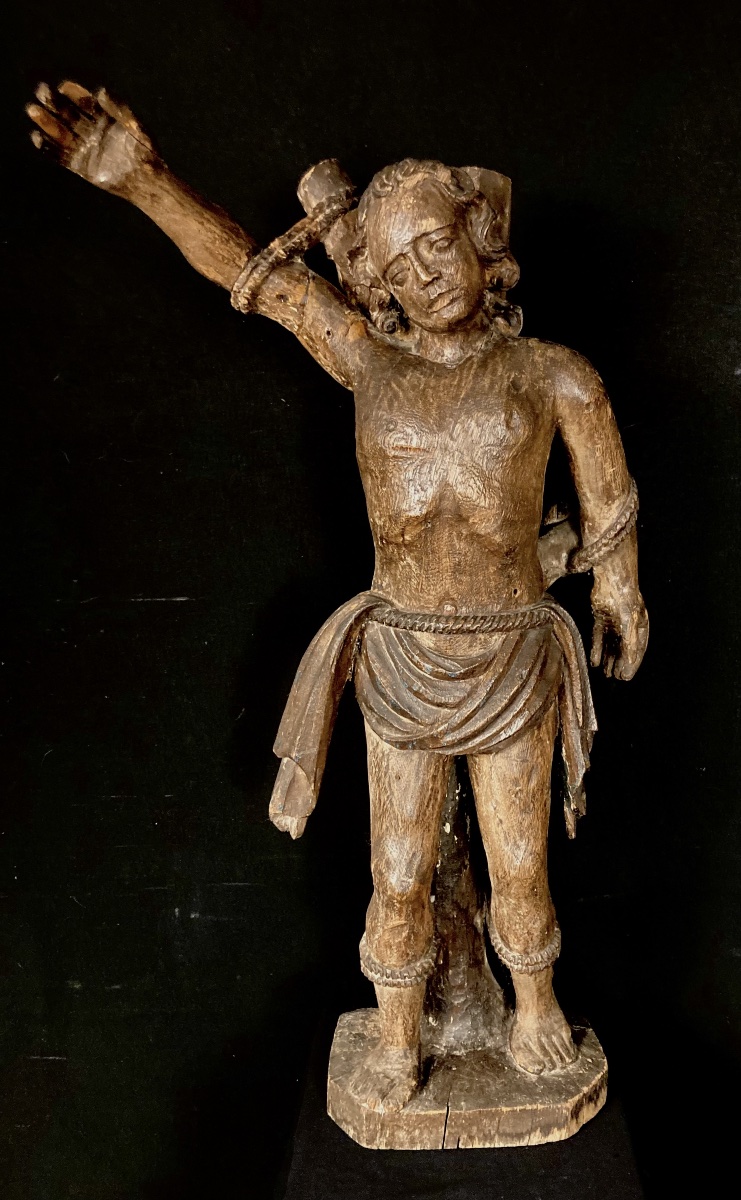 Saint Sébastien, Sculpture en bois du XVIII ème siècle 