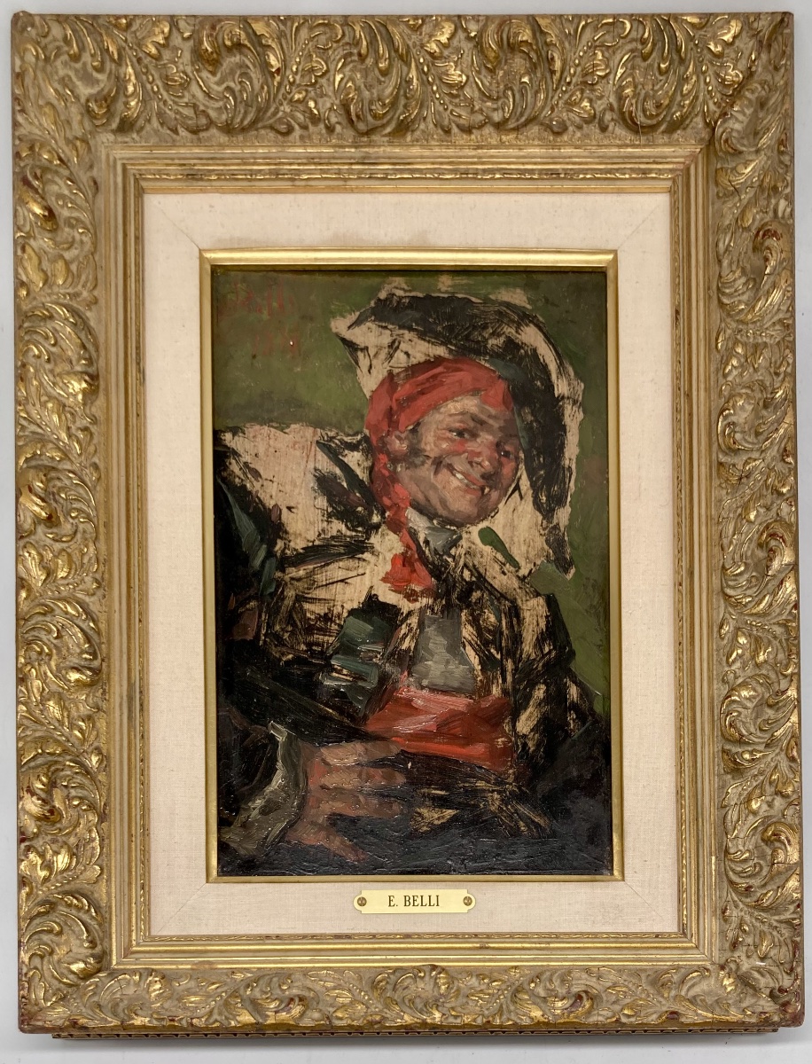 Huile sur panneau d’ Enrico BELLI-photo-2