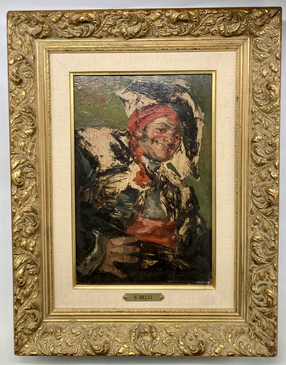 Huile sur panneau d’ Enrico BELLI