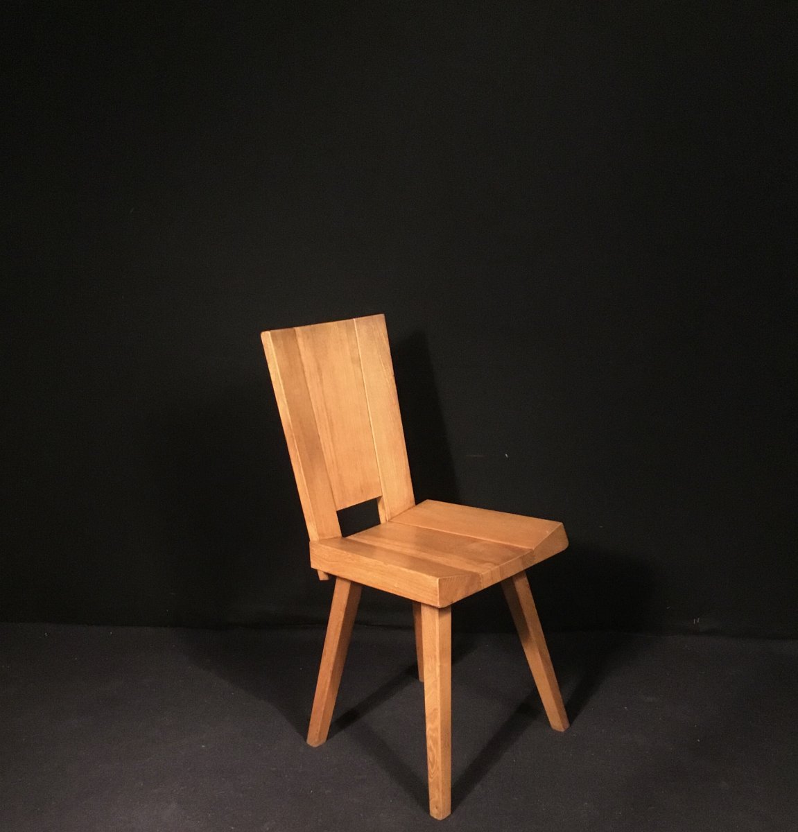 Six Chairs In Solid Elm 1960-photo-3