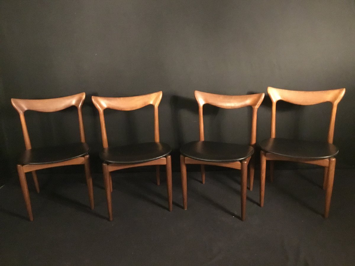 Set Of 4 Scandinavian Bramin Chairs-photo-1