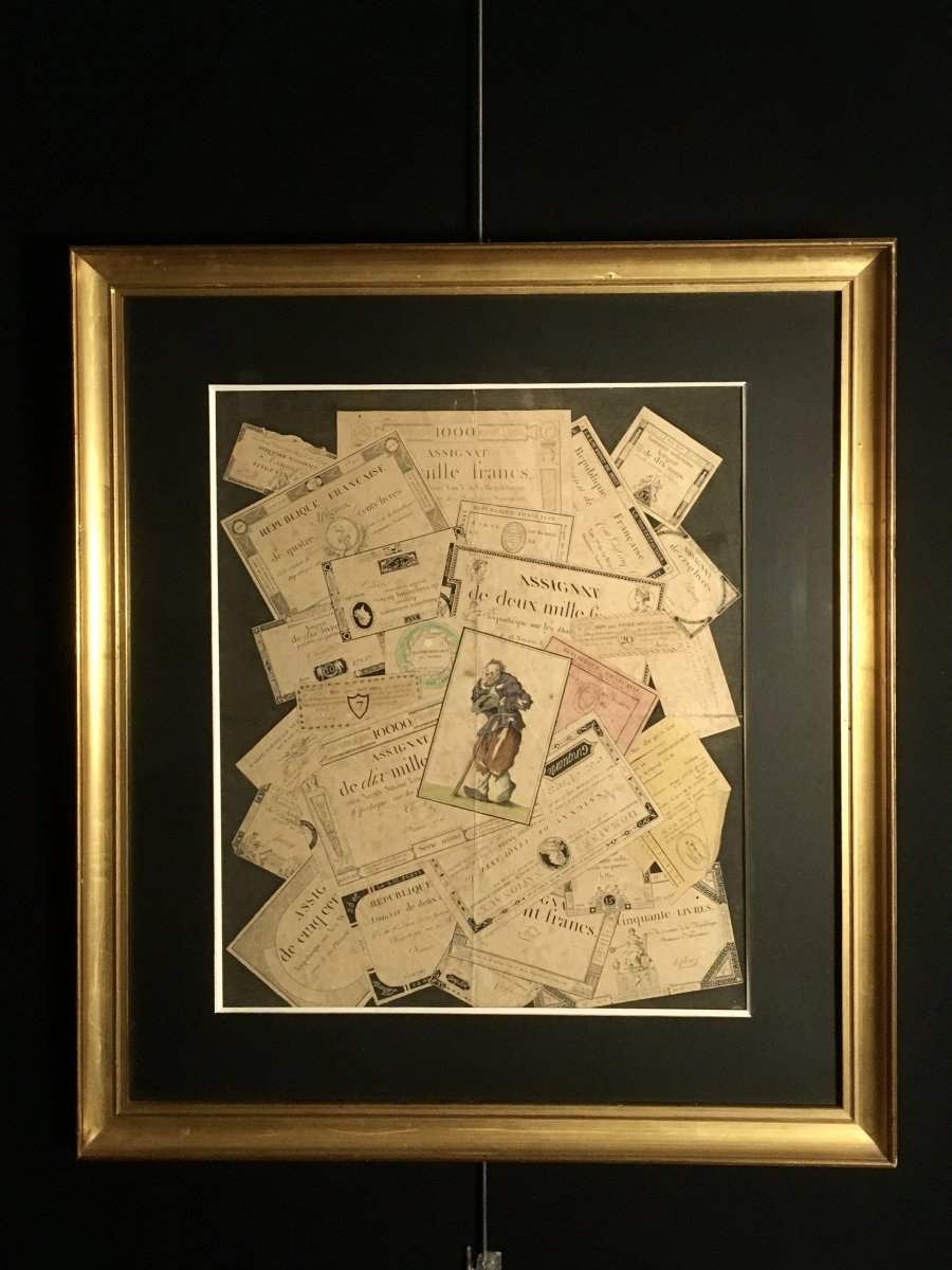 Engraving D Assignats In Trompe l'œil