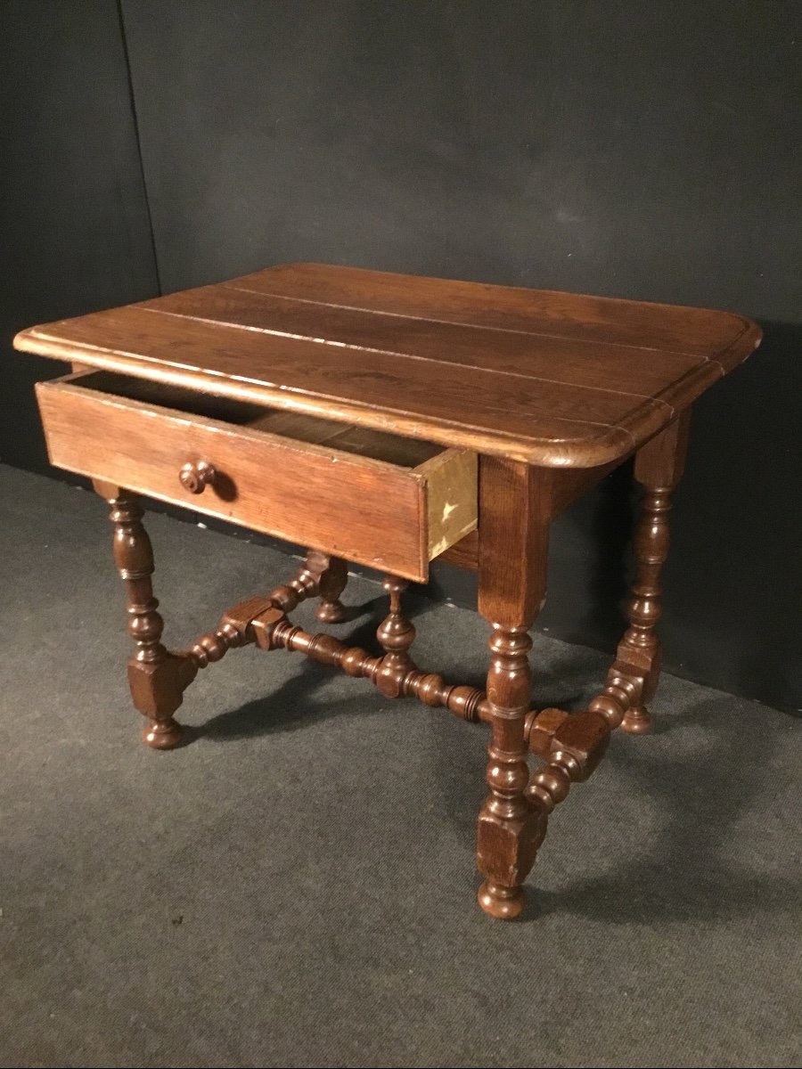 Small Table In Oak XVIIIth Century-photo-2