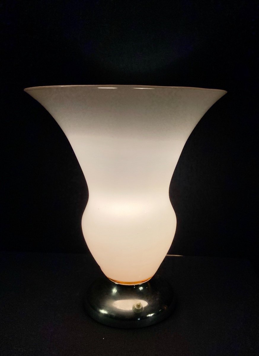 Art Deco Opaline Lamp-photo-4