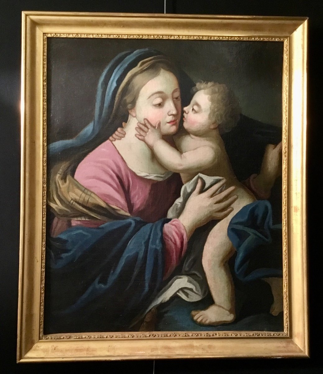 Vierge Et L’enfant XVIII éme Siècle 