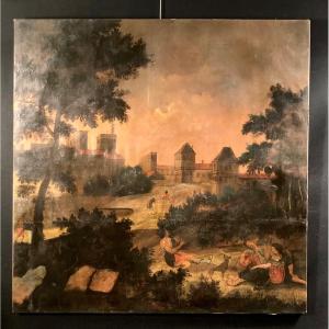 Large 18th Century Canvas