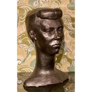 Large Plaster Bust From The 1960s
