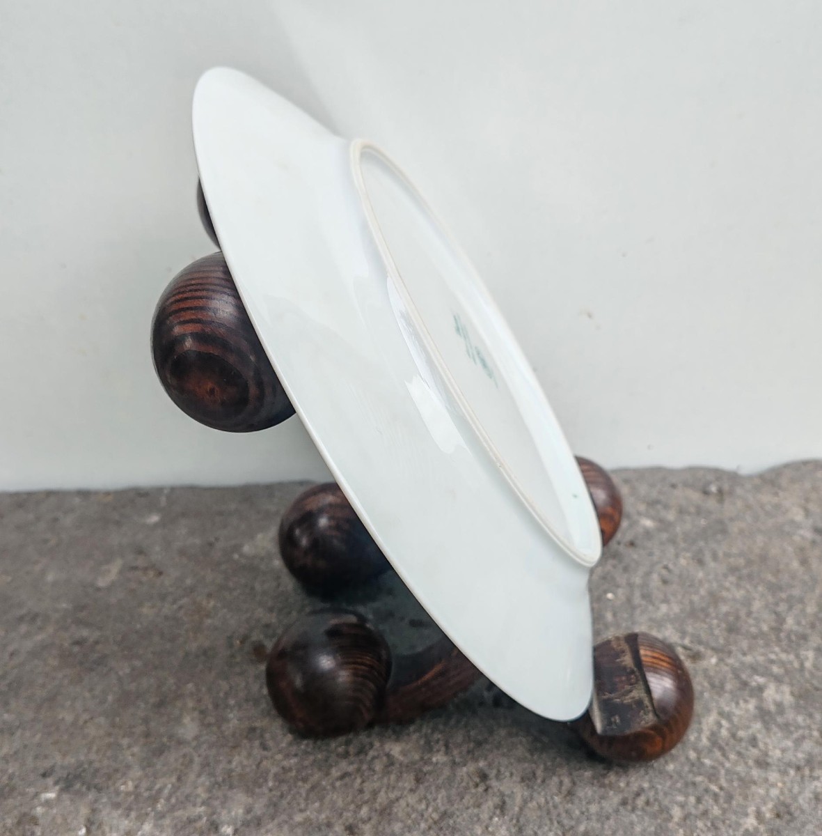  Plat rond, assiette de présentation, porcelaine fine Hermès, modèle  Toucans Limoges-photo-1