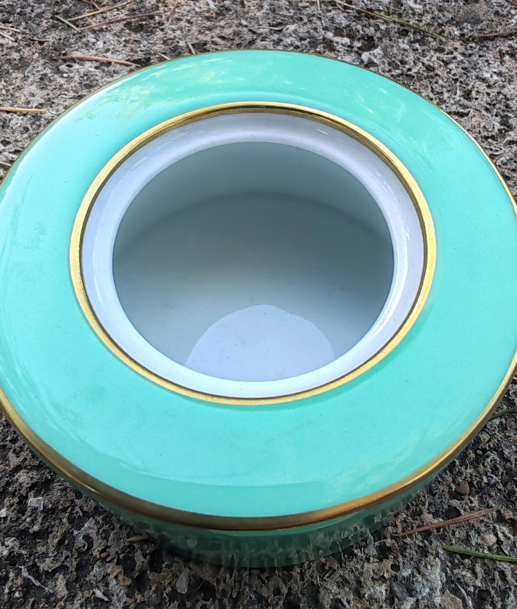 Richard Ginori Tea And Coffee Service Designed By Claudio La Viola Amadeus Green Circa 1990-photo-1