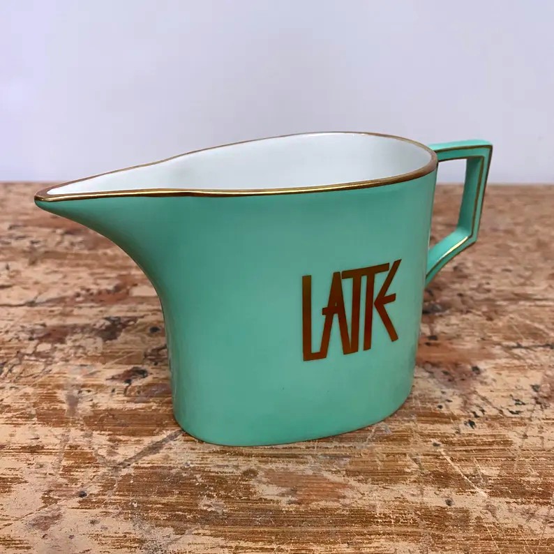 Richard Ginori Tea And Coffee Service Designed By Claudio La Viola Amadeus Green Circa 1990-photo-6