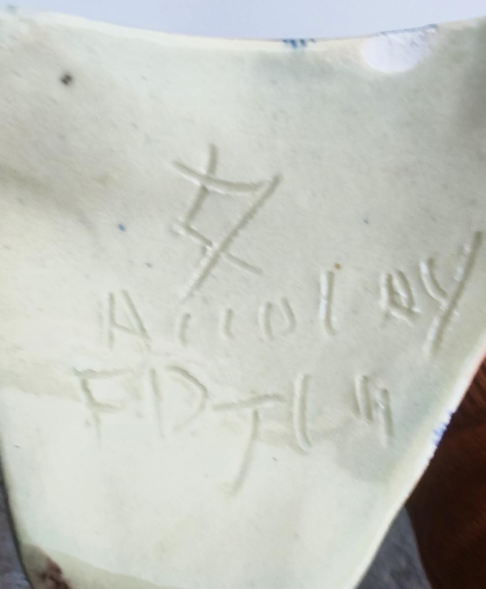 Accolay Pottery: Large Anthropomorphic Ceramic Sculpture Depicting A Female Figure-photo-3