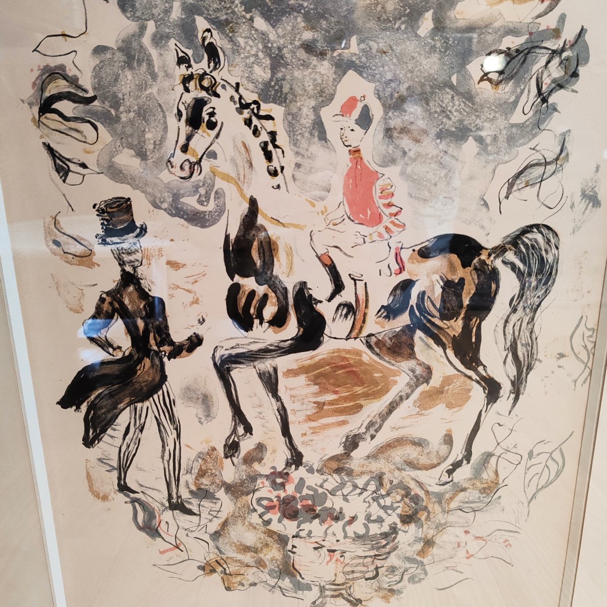 Constantin Tereshkovitch (1902-1978) The Young Jockey Equestrian Scene Original Lithograph-photo-4