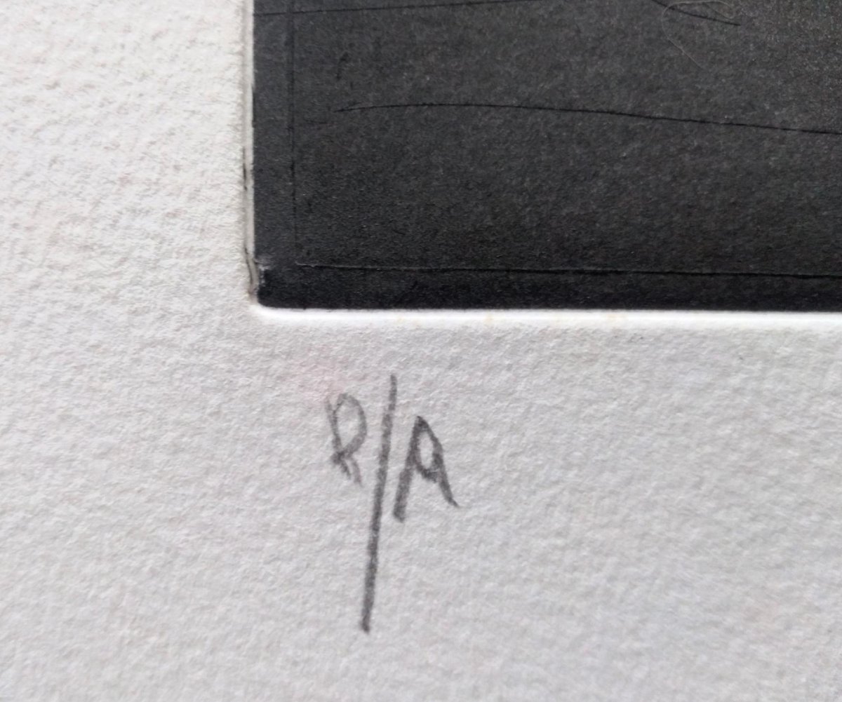 Julio Silva Gravure EA signé en bas à droite 1984-photo-5