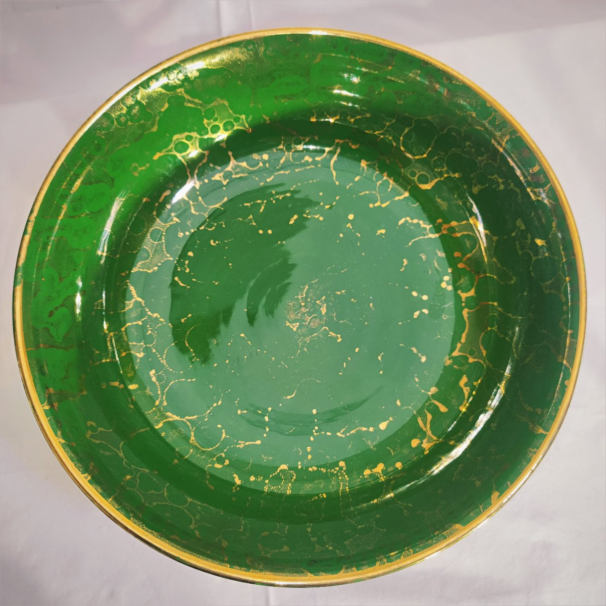 Sèvres Mazeaud And Faverot Cup On A Foot, Porcelain With Speckled Gold Decoration-photo-4