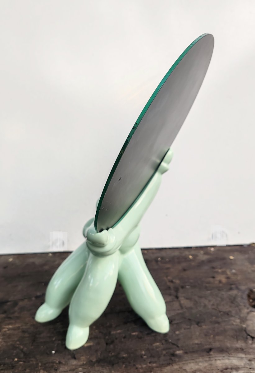 Celadon Mirror Signed By Jean Boggio And Published By Les Héritiers XXème-photo-4