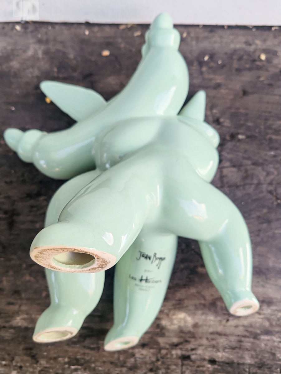 Celadon Mirror Signed By Jean Boggio And Published By Les Héritiers XXème-photo-2