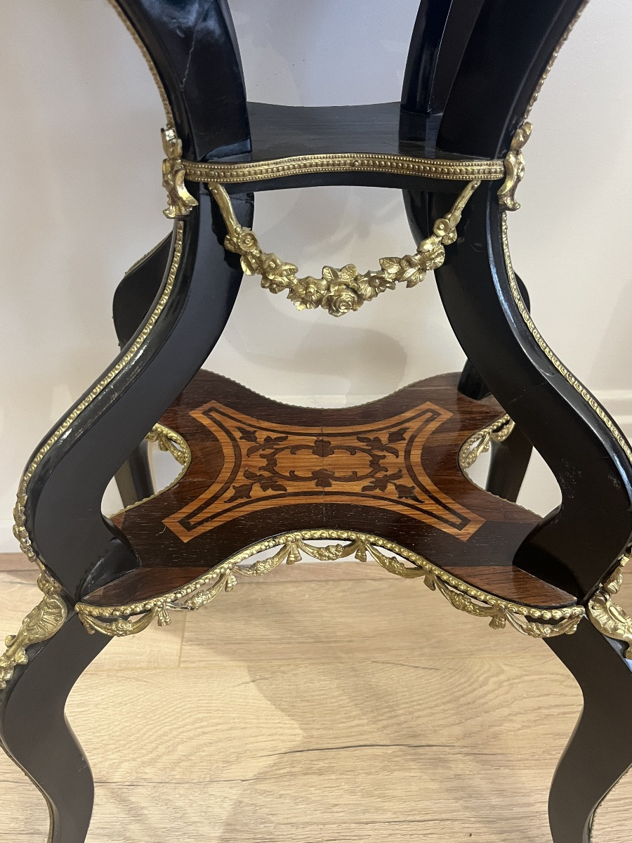 Très belle jardinière Napoléon 3 de fabrication Parisienne pour salons Bourgeois second Empire-photo-3