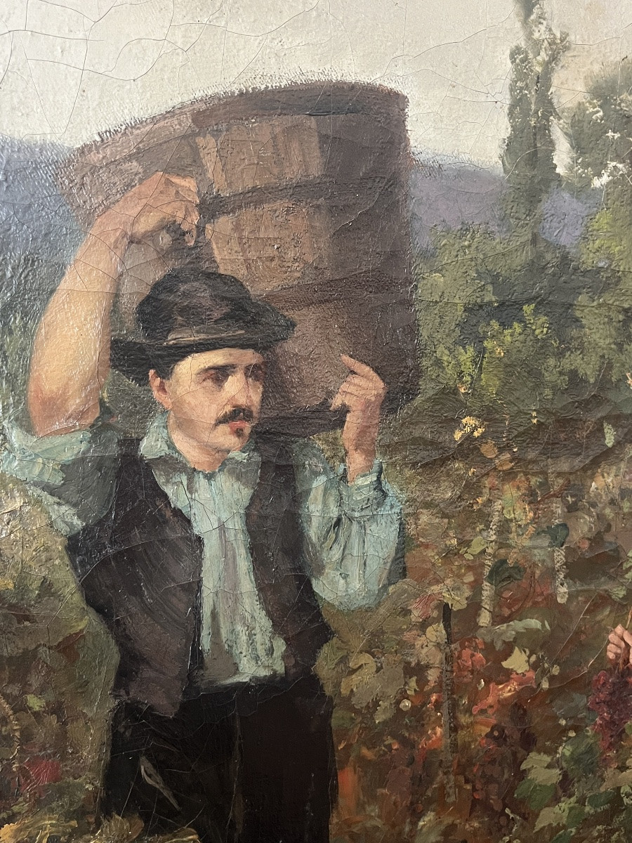 Beautiful Early 20th-century Painting From The South Of France, Signed Mallet.-photo-3