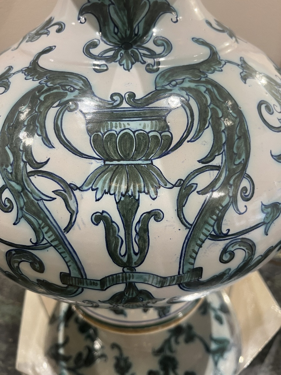 Nice Pair Of 19 Th Century Aiguières Or Pitcher With Spout And High Handle-photo-2