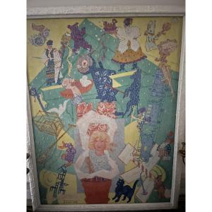 Peinture du peintre Belge jean Jacques Gaillard (1890/1976)